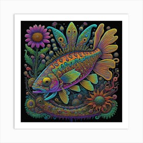 Fish Psychedelic Art Print