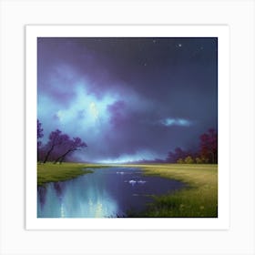 Landscape Painting Art Print