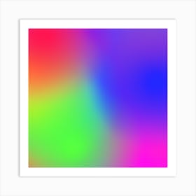 Abstract Rainbow Background 3 Art Print