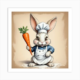 Chef Bunny 7 Art Print