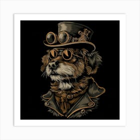 Steampunk Dog 13 Art Print