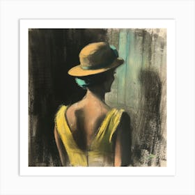 Woman In Yellow Art Print