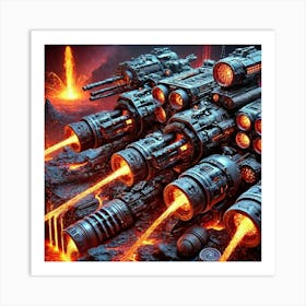 Pyroclast Drone Weaponry Art Print