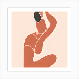 Woman'S Pose Art Print