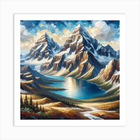 Mountain Oasis Art Print