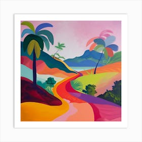 Abstract Travel Collection Martinique 1 Art Print