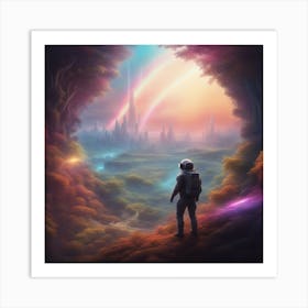 Space Landscape 2 Art Print