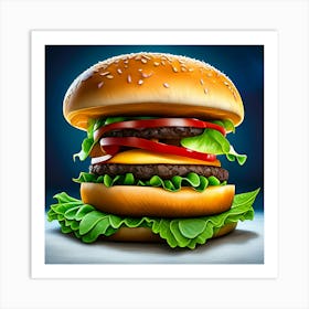 Hamburger Art Print