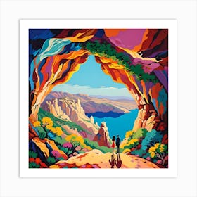 LOVERS CAVE Art Print