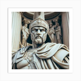 Statue Of Sparta Art Print