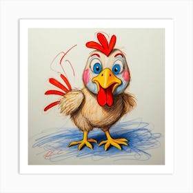 Rooster 19 Art Print