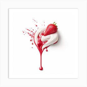 Strawberry Cream (2) Art Print