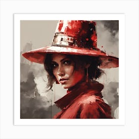 Red Hat Art Print