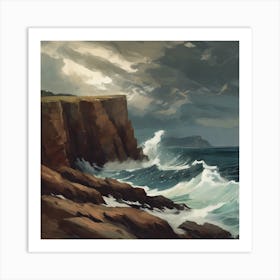 Stormy Seascape Art Print