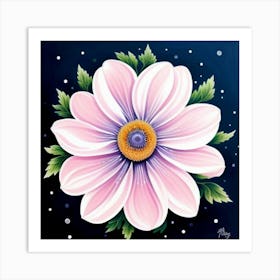 Pink Daisy Art Print