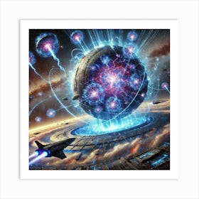 Cosmic Resonance Array Cosmic Storms Art Print