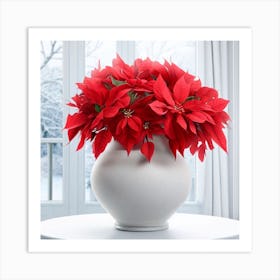 Poinsettia Art Print