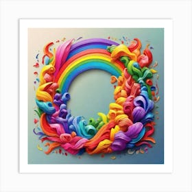 Rainbow - Rainbow Stock Videos & Royalty-Free Footage Art Print