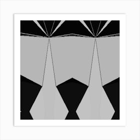 Black And White Abstract 1 Art Print