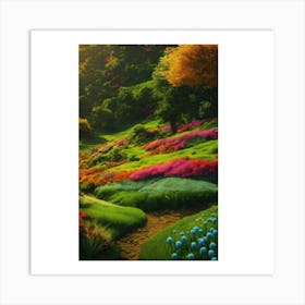 Garden Of Flowers Art Print