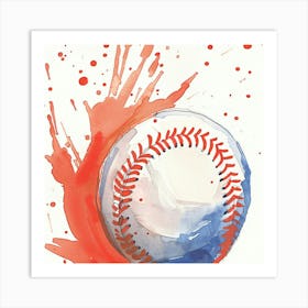 Baseball Painting 1 Art Print