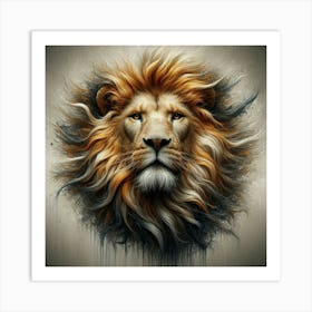 Lion Head 10 Art Print