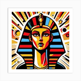 Pop Pharaoh Nebkaure Art Print