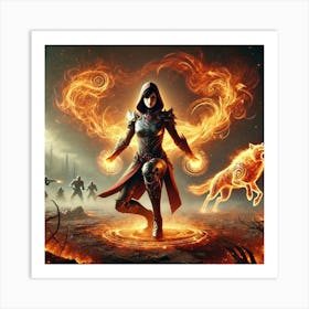 Kaida Fire Elemental Mastery Scene Affiche