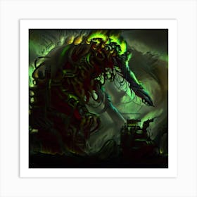 Swarm Of Monsters Art Print