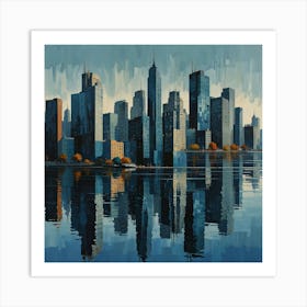 New York City Skyline 1 Art Print