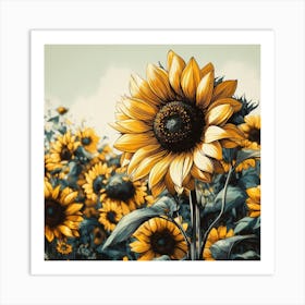 Sunflowers 2 Art Print