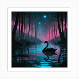 Default In A Darkwavedriven Bioluminescent Parallel Universe 3 Art Print