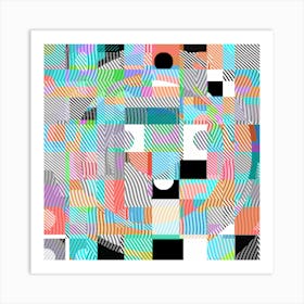 Geometric Etchings Art Print