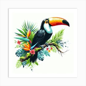 Illustration toucan 2 Art Print