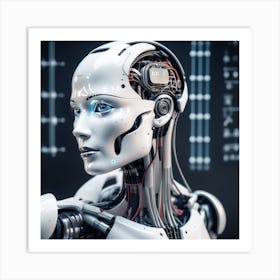 Cyborg Woman 25 Art Print