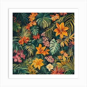 Tropical Jungle Art 4 Art Print