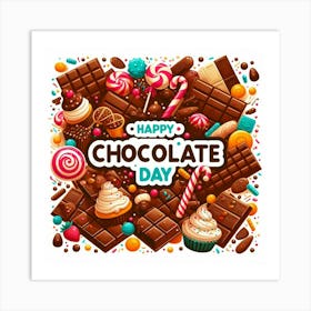 Happy Chocolate Day Art Print