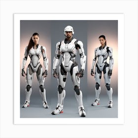 Building A Strong Futuristic Digital Suit Like The One In The Image Requires A Significant Amount Of Expertise, Resources, And Time 4 Art Print