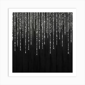 Sparkles On A Black Background Art Print