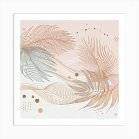 Palm leaves 10 Art Print