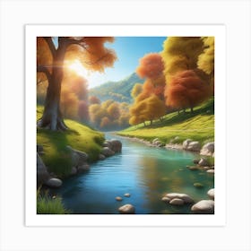 Autumn In The Forest 5 Art Print