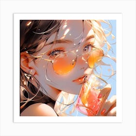 Lady in Sunglasses 👓 🕶 😎  Art Print