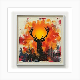 Deer Print Art Print