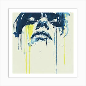 'Blue And Yellow' Art Print