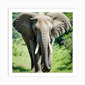 Elephant In The Wild 1 Art Print