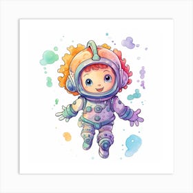 Little Astronaut 3 Art Print