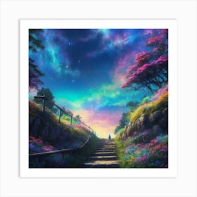 Starry Night Sky Art Print