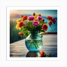 Bouquet Of Flowers Art Print