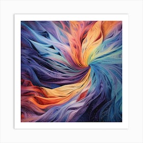 Rainbow Swirl Art Print