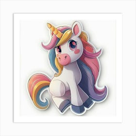 Unicorn Sticker 15 Art Print